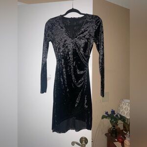 XS Black Gianni Bini Velvet Dress